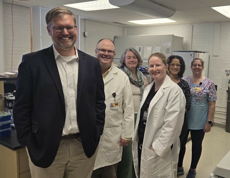 Dr. Cyndari with Colleagues - Left Dr. Nick Mohr, Dr. Andrew Nugent, Dr. Christine Petersen, Dr. Karen Cyndari, Dr. Danielle Pessoa-Pereira, KariAn Mulford