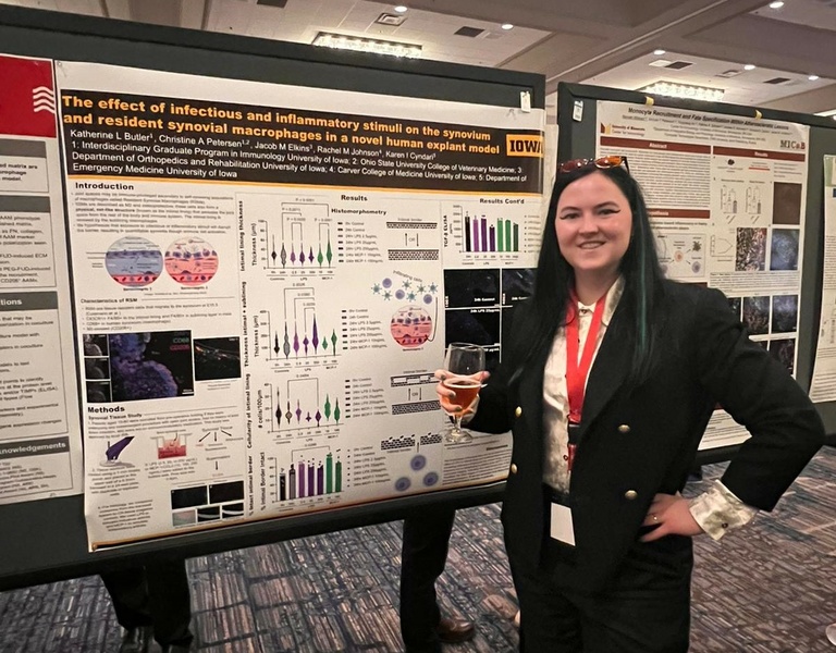 KB Butler at her poster at AIC 2024